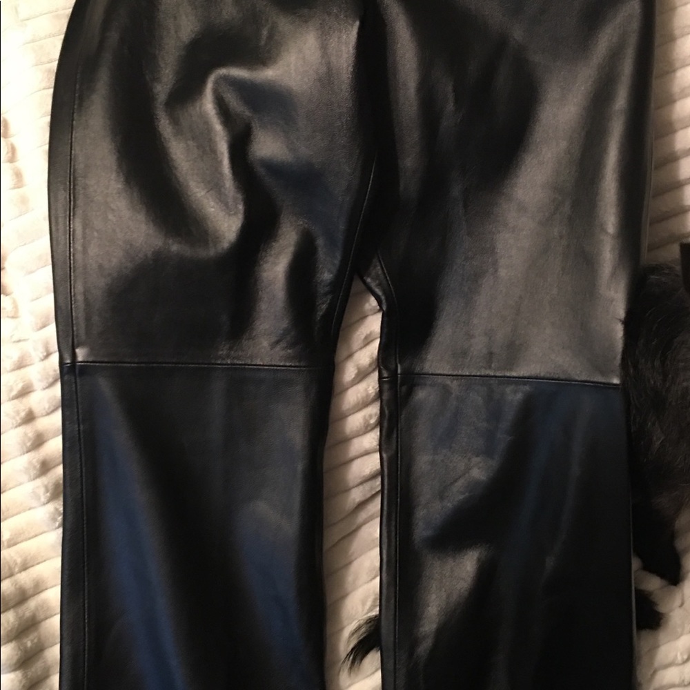 Leather pants black worn only once